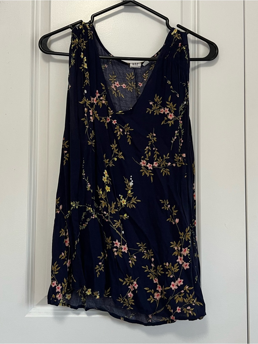 GAP Navy Floral V-Neck Camisole